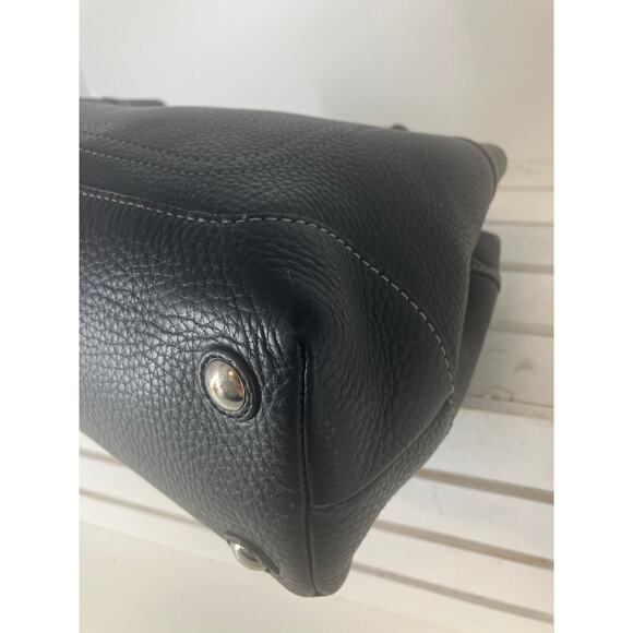 COACH 14425 LARGE BLACK PEBBLED LEATHER HANDBAG - Picture 7 of 14